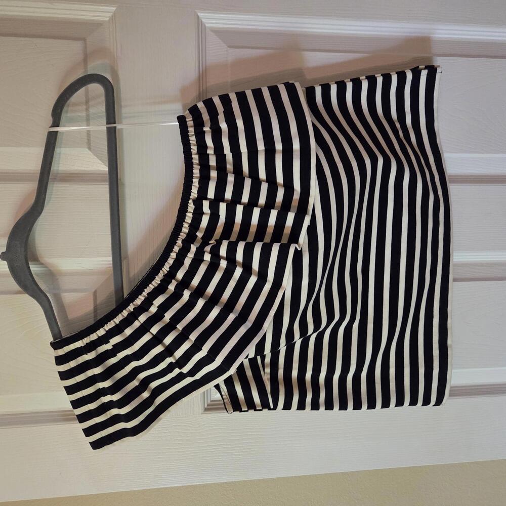 J Crew Off-the-shoulder Striped Cropped Top - Small‎